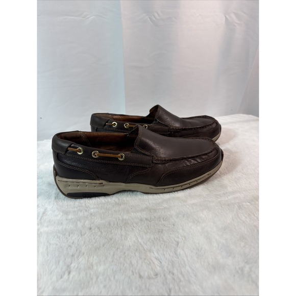 Dunham | Shoes | Dunham Mens Waterford Slip On Leather Boat  Men\'s Dunham Waterford Slip On Brown Leather Boat Shoes Size 8.5